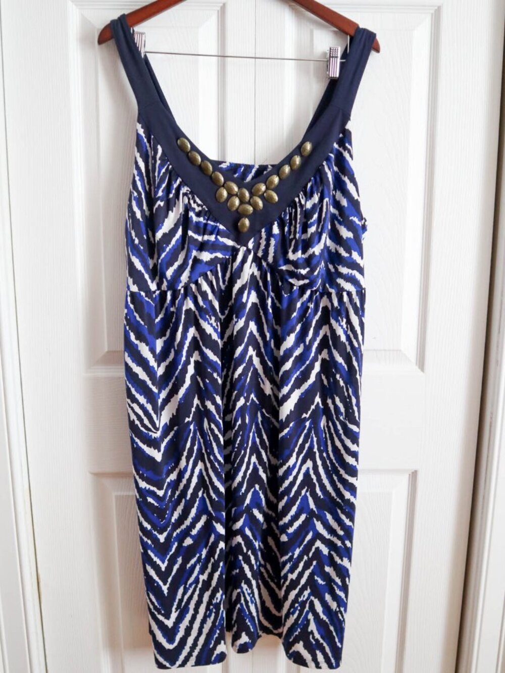 INC International Concepts Plus Size 3x Beaded Trapeze Dress Boho Resort Wear